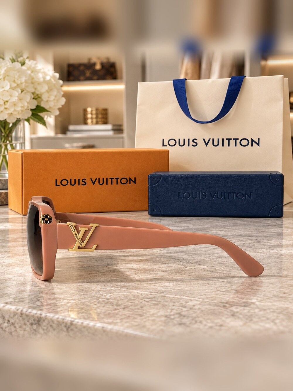 Louis Vuitton Blush Square Sunglasses - Picture 3 of 6